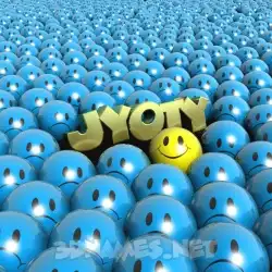 jyoty in Special Smileys style - 3D name wallpaper