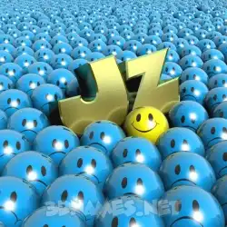 jz in Special Smileys style - 3D name wallpaper
