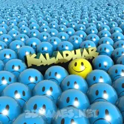 kaladhar in Special Smileys style - 3D name wallpaper