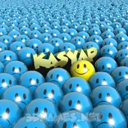 kasyap in Special Smileys style - 3D name wallpaper