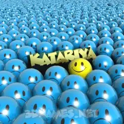 katariya in Special Smileys style - 3D name wallpaper