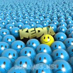 kedia in Special Smileys style - 3D name wallpaper