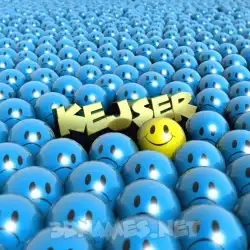 kejser in Special Smileys style - 3D name wallpaper