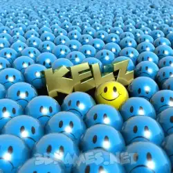 kelz in Special Smileys style - 3D name wallpaper