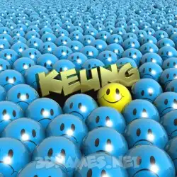 keung in Special Smileys style - 3D name wallpaper
