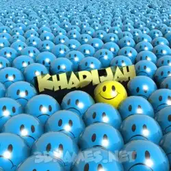 khadijah in Special Smileys style - 3D name wallpaper