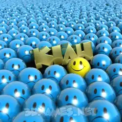 kiah in Special Smileys style - 3D name wallpaper