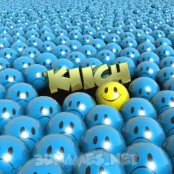 kiich in Special Smileys style - 3D name wallpaper