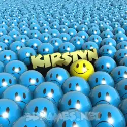 kirstyn in Special Smileys style - 3D name wallpaper