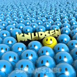 knudsen in Special Smileys style - 3D name wallpaper