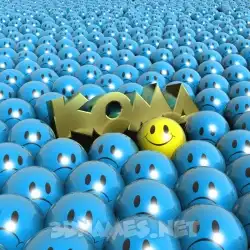 koma in Special Smileys style - 3D name wallpaper