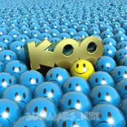 koo in Special Smileys style - 3D name wallpaper