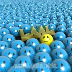 laal in Special Smileys style - 3D name wallpaper