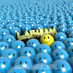 labham in Special Smileys style - 3D name wallpaper