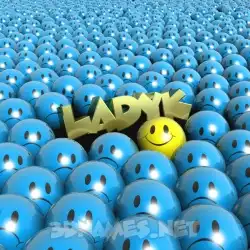 ladyk in Special Smileys style - 3D name wallpaper