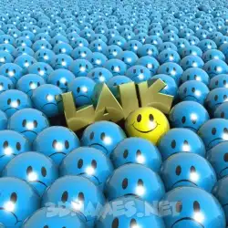 laik in Special Smileys style - 3D name wallpaper