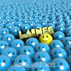 lainee in Special Smileys style - 3D name wallpaper