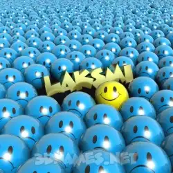 laksmi in Special Smileys style - 3D name wallpaper