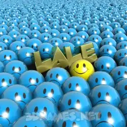 lale in Special Smileys style - 3D name wallpaper