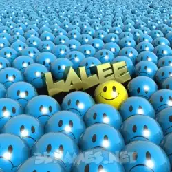 lalee in Special Smileys style - 3D name wallpaper