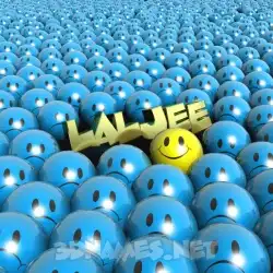 laljee in Special Smileys style - 3D name wallpaper