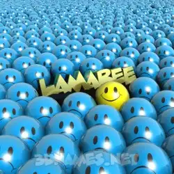 lamaree in Special Smileys style - 3D name wallpaper