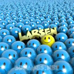 larsen in Special Smileys style - 3D name wallpaper