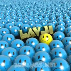 lavji in Special Smileys style - 3D name wallpaper