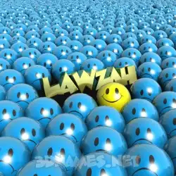lawzah in Special Smileys style - 3D name wallpaper