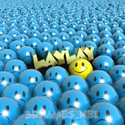 laylay in Special Smileys style - 3D name wallpaper