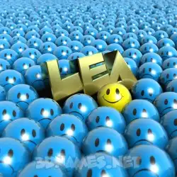lea in Special Smileys style - 3D name wallpaper
