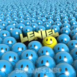 leniel in Special Smileys style - 3D name wallpaper