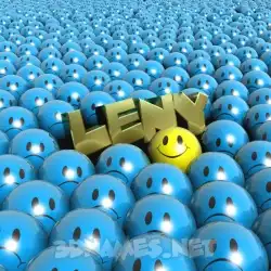leny in Special Smileys style - 3D name wallpaper