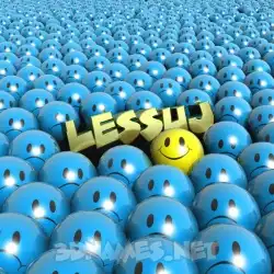 lessuj in Special Smileys style - 3D name wallpaper