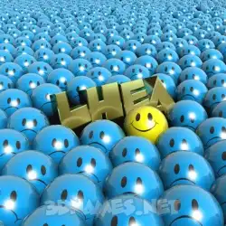 lhea in Special Smileys style - 3D name wallpaper