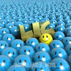 lic in Special Smileys style - 3D name wallpaper