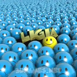 ligia in Special Smileys style - 3D name wallpaper