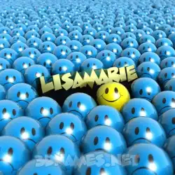 lisamarie in Special Smileys style - 3D name wallpaper