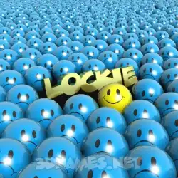 lockie in Special Smileys style - 3D name wallpaper