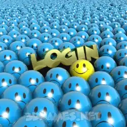 login in Special Smileys style - 3D name wallpaper