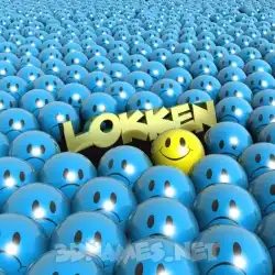 lokken in Special Smileys style - 3D name wallpaper