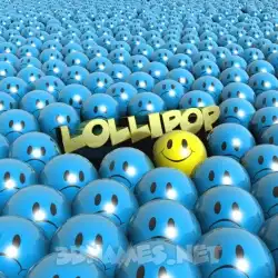 lollipop in Special Smileys style - 3D name wallpaper