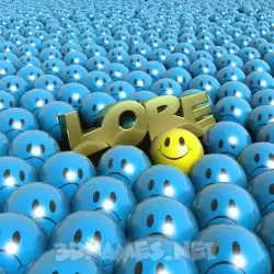 lore in Special Smileys style - 3D name wallpaper