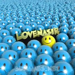 lovenasir in Special Smileys style - 3D name wallpaper