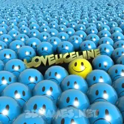loveuceline in Special Smileys style - 3D name wallpaper