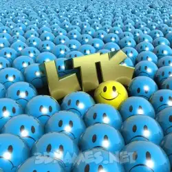 ltk in Special Smileys style - 3D name wallpaper