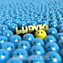 ludvig in Special Smileys style - 3D name wallpaper