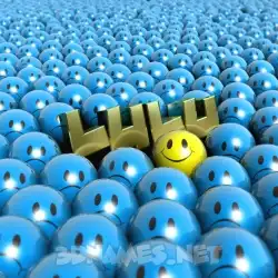 lulu in Special Smileys style - 3D name wallpaper