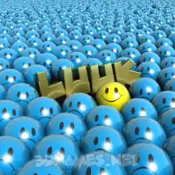 luuk in Special Smileys style - 3D name wallpaper
