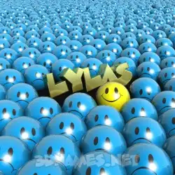 lylas in Special Smileys style - 3D name wallpaper
